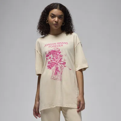 Jordan Women's  Oversized Graphic T-shirt In Brown