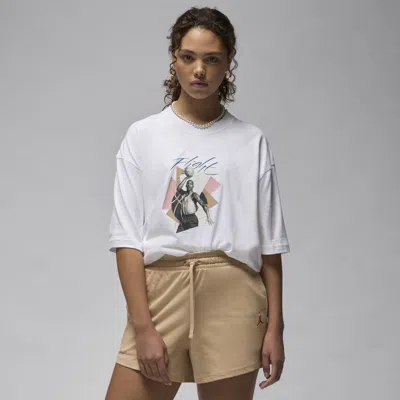 Jordan Women's  Oversized Graphic T-shirt In White