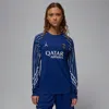 Jordan Women's Paris Saint-germain 2024/25 Stadium Fourth  Dri-fit Soccer Replica Long-sleeve Jersey In Blue