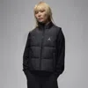 Jordan Solid Core Puffer Vest In Black