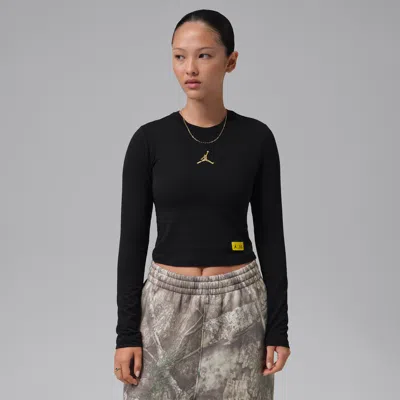 Jordan Women's  Realtree Long-sleeve Graphic T-shirt In Black
