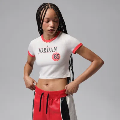 Jordan Women's  Ringer T-shirt In White