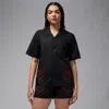 Jordan Women's  Short-sleeve Woven Top In Black