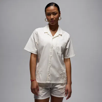 JORDAN WOMEN'S  SHORT-SLEEVE WOVEN TOP,1015710478