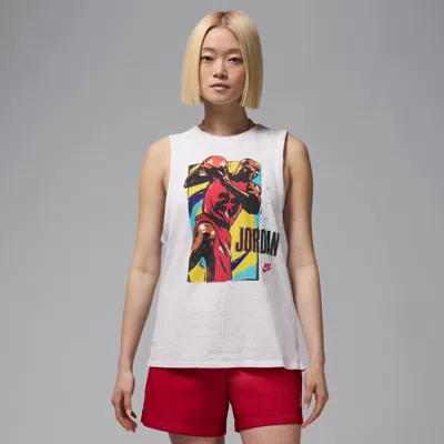 Jordan Air Graphic Tank In Brown