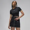 Jordan Women's  Slim Cropped T-shirt In Black