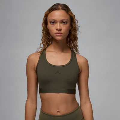 Jordan Women's  Sport Medium-support Padded Jumpman Bra In Green