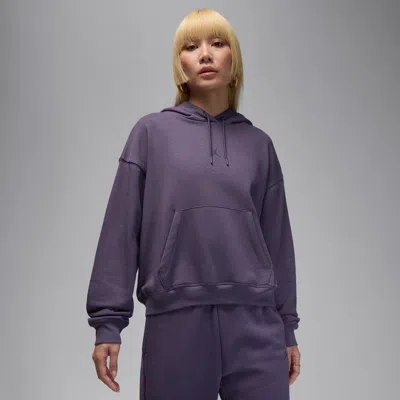 Jordan Women's  Sport Crossover Dri-fit Fleece Hoodie In Purple