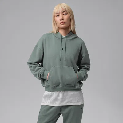 Jordan Women's  Sport Crossover Dri-fit Fleece Hoodie In Gray