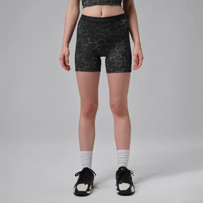 Jordan Women's  Sport Dri-fit High-waisted 5" Printed Shorts In Black