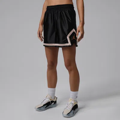 Jordan Women's  Sport Dri-fit 4" Diamond Shorts In Black