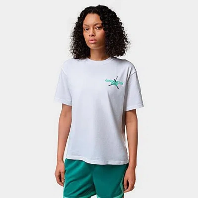 Jordan Women's Sport Dri-fit Graphic T-shirt In White