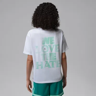 Jordan Women's  Sport Dri-fit Graphic T-shirt In White