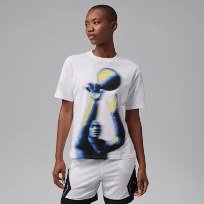 Jordan Women's  Sport Dri-fit Graphic T-shirt In White