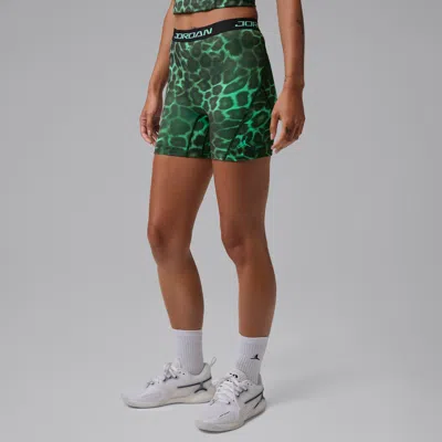 Jordan Women's  Sport Dri-fit High-waisted 5" Printed Shorts In Green