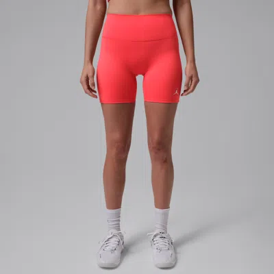 Jordan Women's  Sport Dri-fit High-waisted 6" Shorts In Red