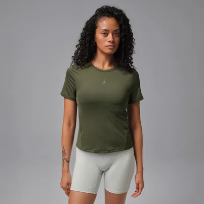 Jordan Women's  Sport Essentials Dri-fit Short-sleeve Top In Green