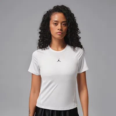Jordan Sport Essentials Women's Dri-fit Short-sleeve Top In White