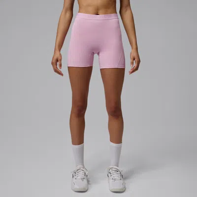 Jordan Women's  Sport Essentials Dri-fit High-waisted 5" Shorts In Pink
