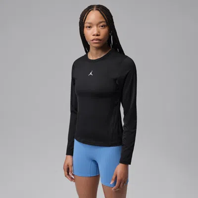 Jordan Women's  Sport Essentials Dri-fit Long-sleeve Top In Blue
