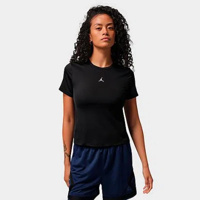 Jordan Women's Sport Essentials Dri-fit Short-sleeve Top In Black