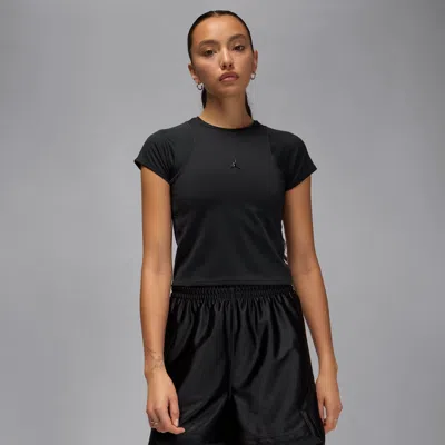 Jordan Women's  Sport Flightweight Dri-fit Short-sleeve Top In Black