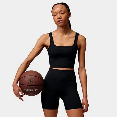 Jordan Women's Sport Flightweight Dri-fit Cropped Top In Black