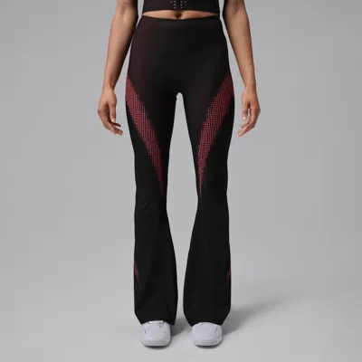 Jordan Women's  Sport Flightweight Dri-fit High-waisted Flared Leggings In Brown