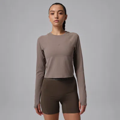 Jordan Women's  Sport Flightweight Long-sleeve Top In Brown