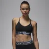 Jordan Women's  Sport Indy Light Support Sports Bra In Black/stealth/black