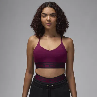 Jordan Women's  Sport Indy Light Support Sports Bra In Red