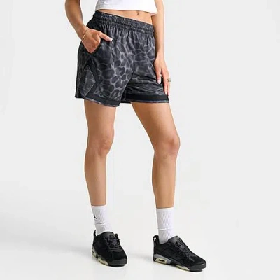 Jordan Women's Sport Leopard Print 4" Diamond Basketball Shorts In Multi
