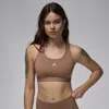 Jordan Women's  Sport Medium-support Padded Jumpman Bra In Brown