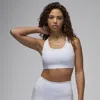 Shop Jordan Women's  Sport Medium-support Padded Jumpman Bra In Grey