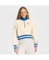 Jordan Women's Tan/blue Ucla Bruins Legacy Half-zip Sweatshirt In Multi