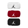 Jordan Assorted 3-pack Terry Hair Ties In Multicolor