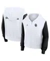 Jordan Women's Oklahoma Athletic Prep Colorblocked Script Womenâs  Brand College Full-zip Hoodie In White
