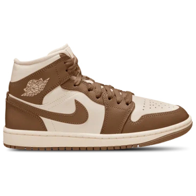 Jordan Womens Aj 1 Mid In Brown