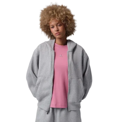 Jordan Womens Brooklyn Fleece Fz Bb In Gray