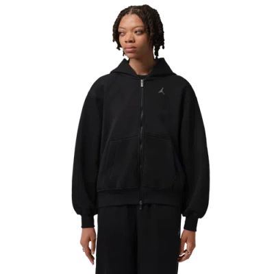 Jordan Womens Brooklyn Fleece Fz Bb In Black