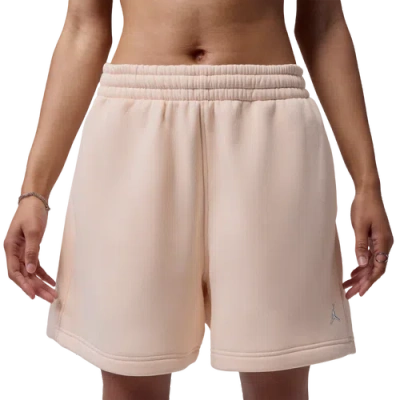 Jordan Womens Brooklyn Fleece Short Bb In Pink