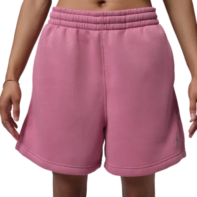Jordan Womens Brooklyn Fleece Short Bb In Pink
