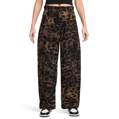 Jordan Womens Flight 91 Baggy Pant Aop In Black