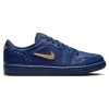 Jordan Women's Air  1 Low Method Of Make Shoes In Midnight Navy/metallic Gold