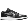 Jordan Air  1 Low Se Sneakers In White/black/metallic Silver