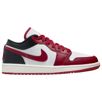 Jordan Womens  Aj 1 Low In White/black/red