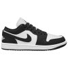 Jordan Air  1 Low Sneaker In White/white/black