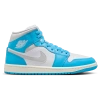 Jordan Women's Air  1 Mid Shoes In Grey/blue