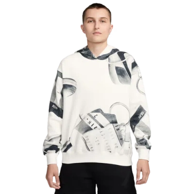 Jordan Womens  Brooklyn Aop Fleece Pullover Hoodie In Sail