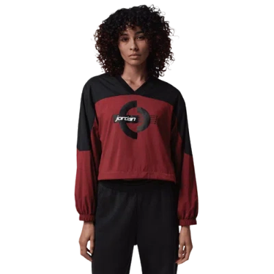 Jordan Womens  Brooklyn Woven Long Sleeve Graphic T-shirt In Multi